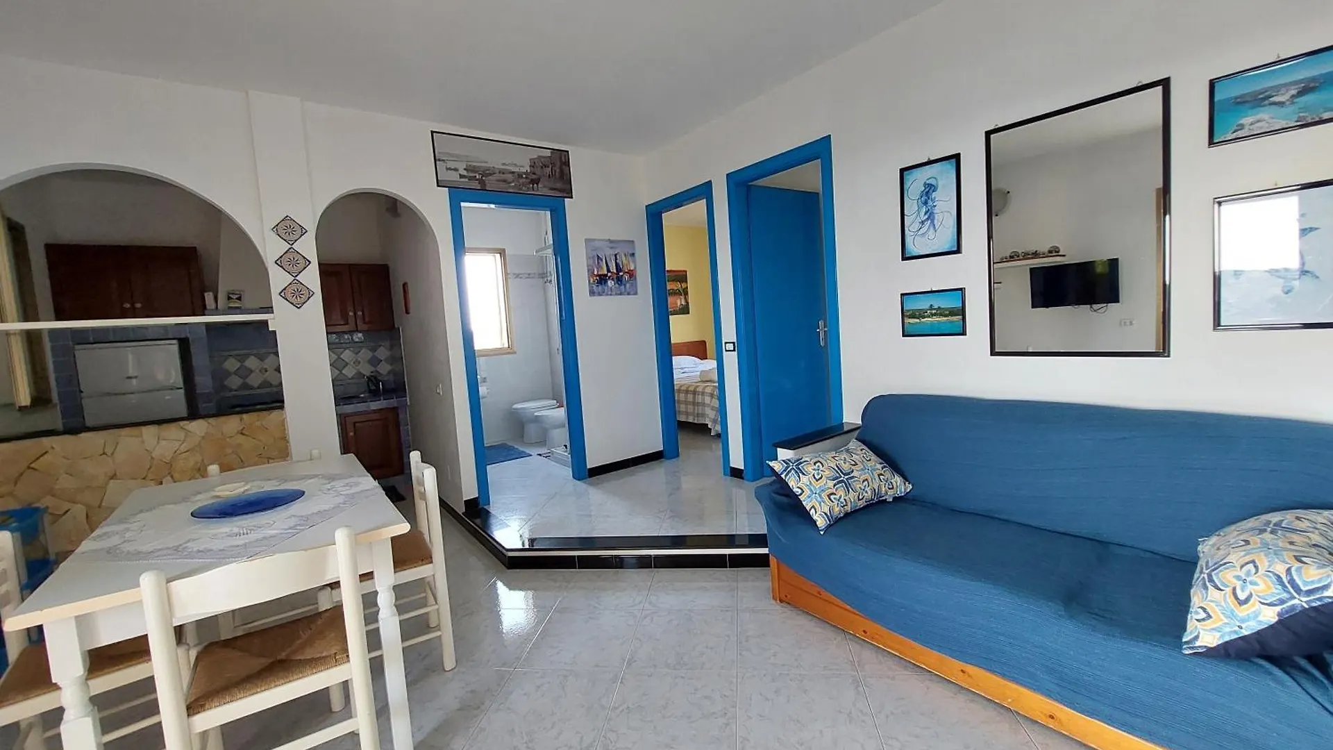 Residence Punta Sottile Lampedusa 150 Mt Dalla Spiaggia Cala Francese İtalya